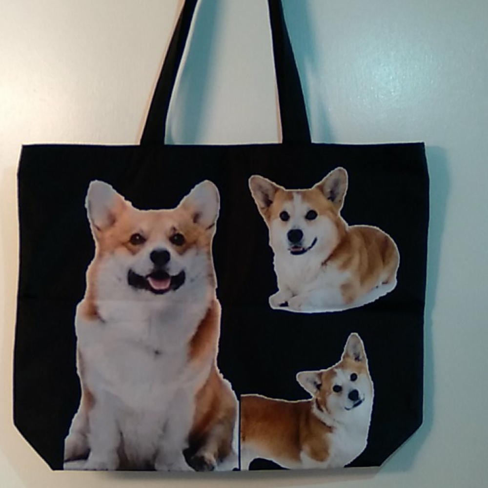 NEW- Tote bag- Shoulder bag- Corgi